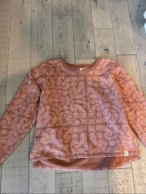 Lucky brand Rose Paisley Crewneck Sweater